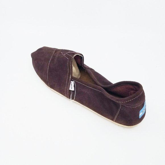 Toms Alpargata Classic Suede Brown Slip On - Picture 7 of 8